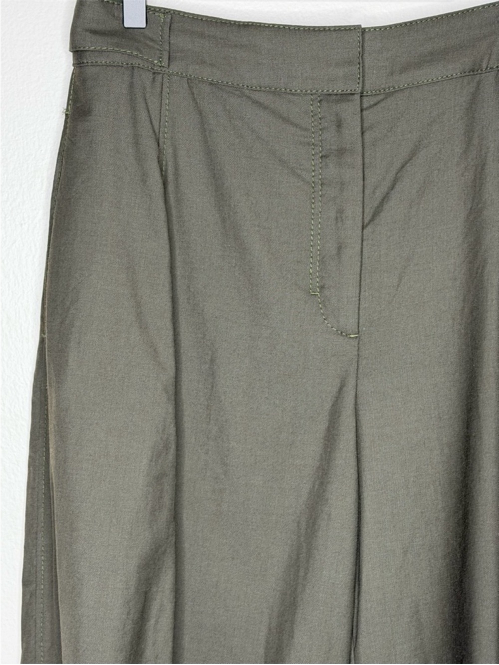 COS Barrel Leg Utility Trouser Green - Picture 9 of 12